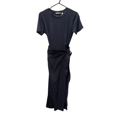 Womens Country Road Size XS Short Sleeve Dress  Navy Blue 