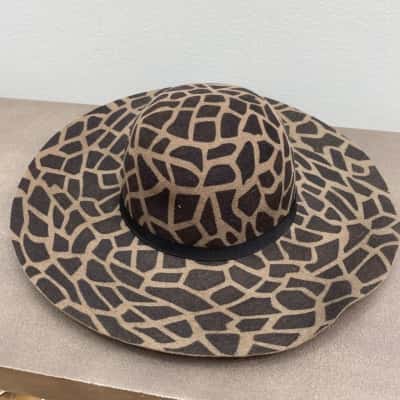 Sportsgirl Womens Wool Hat Black  / Brown 