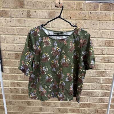 Princess Highway Womens echidna short sleeve top  Size 20 