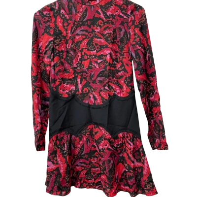 Sass & Bide Women's Size 6 Black/ Multicoloured / Red Dress