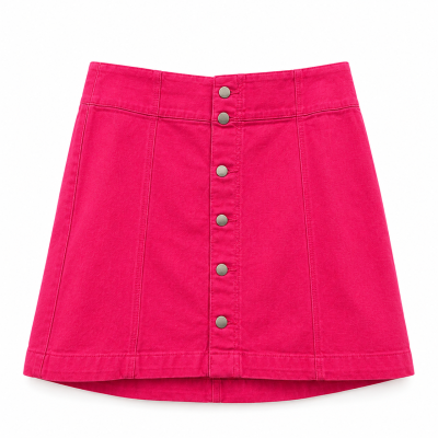 Country Road Pomegranate Australian Cotton Denim Mini Skirt – Size 12