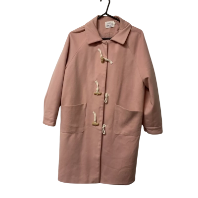 Womens Milk Rabbit Size M Winter Coat Pink  