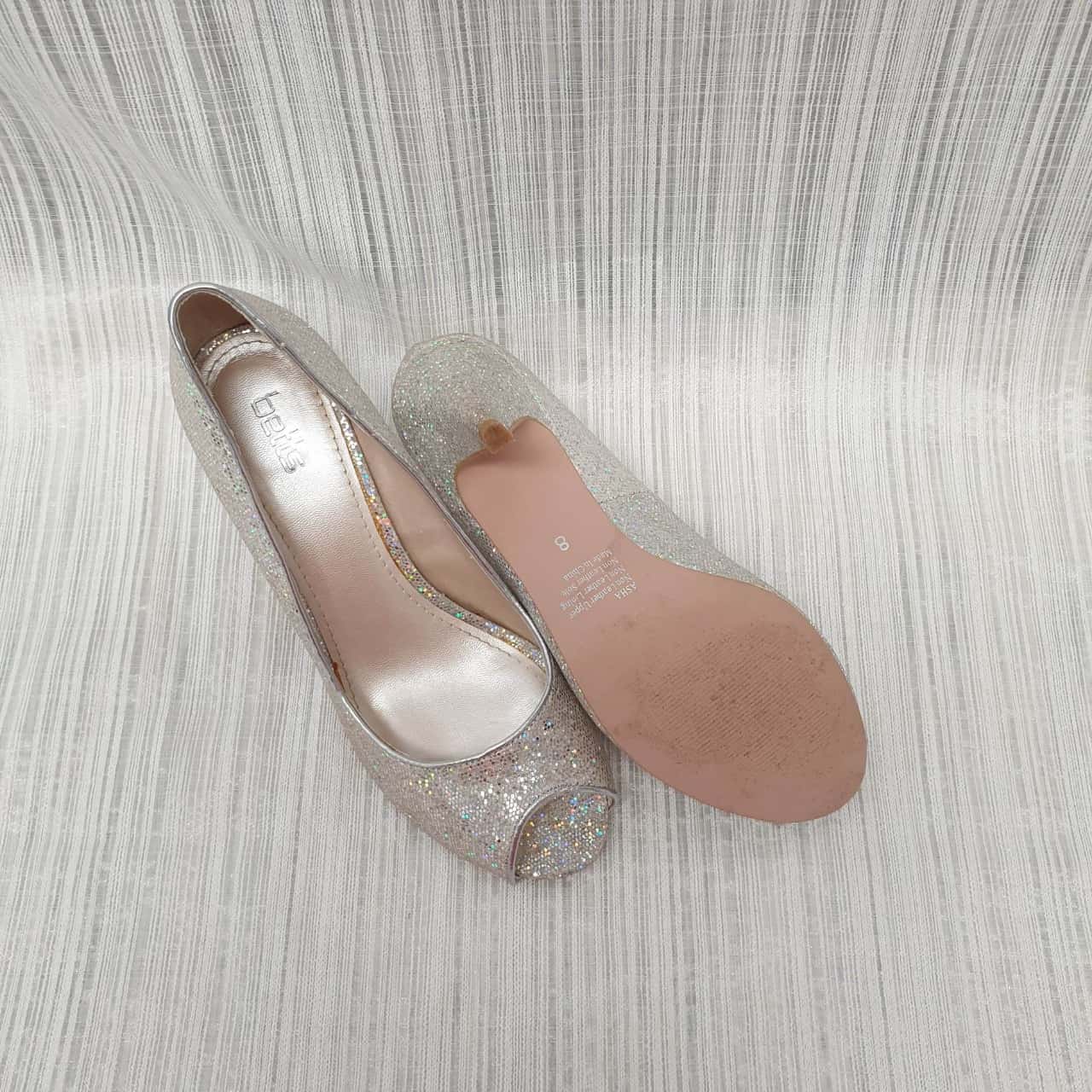 betts silver heels