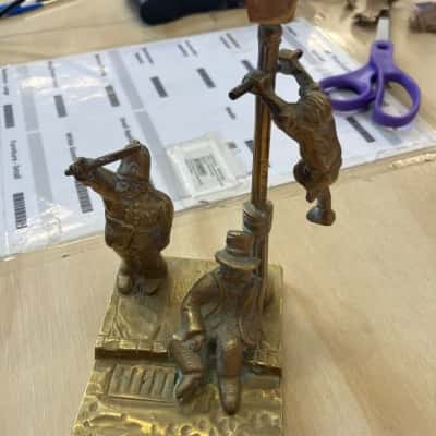 Brass letter holder