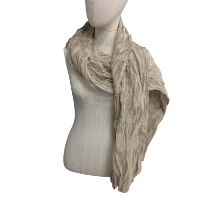  Taiwanese Eggplant Dying Silk Scarf  Brown 