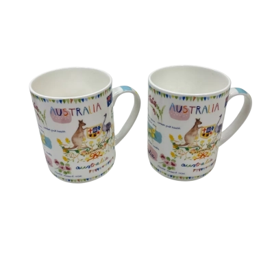 Ashdene Fine Bone China Mugs-Australia Down Under