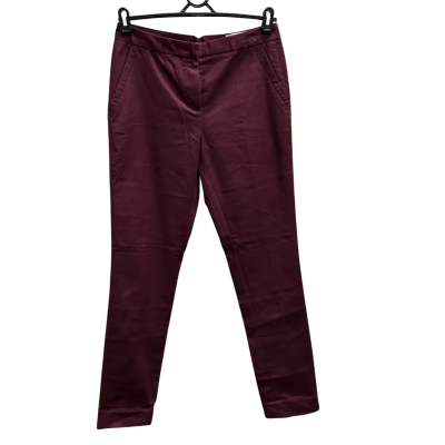 New With Tags TRENERY Size 8 Cotton TLD Trouser in Dark Plum