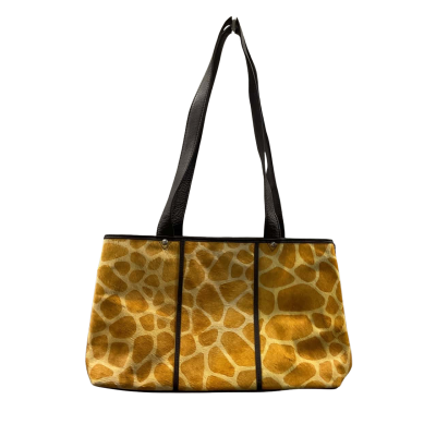 Cenzoni Soft Leather Giraffe Print Handbag