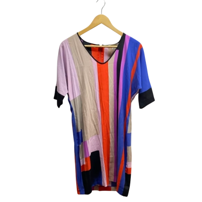 Country Road Womens Short Sleeve Dress Multicoloured/Pattern