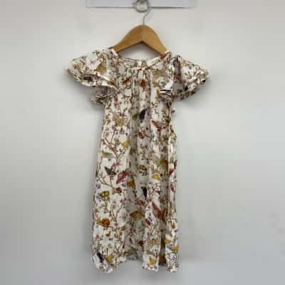 Zimmermann White Floral Silk Dress  Size 0 