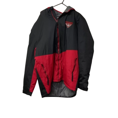 Mens AFL Size XXXXL Essendon Winter Jacket Black  / Red 