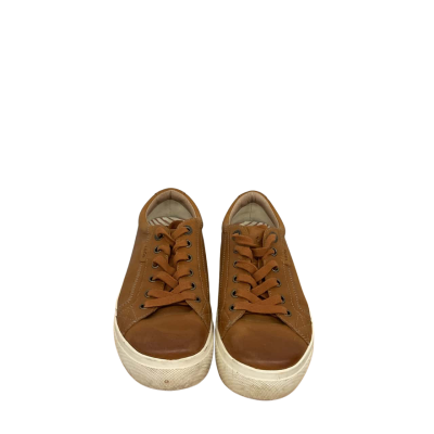 Taos Womens Size 8 Leather Trainers Brown 