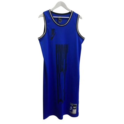 Nike Womens Size M Long Jersey Black  / Blue 
