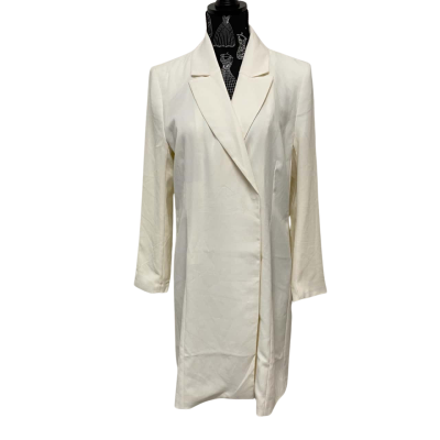 H&M Womens  Size M Trench Coat Cream BNWT