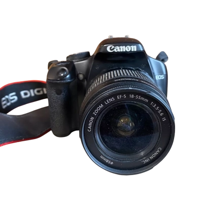 Canon EOS 450D DLSR Camera + 18-55mm Lens & Battery 