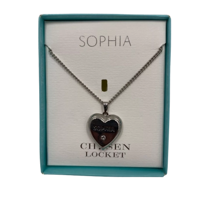 Sophia Women's Locket Necklace Heart 