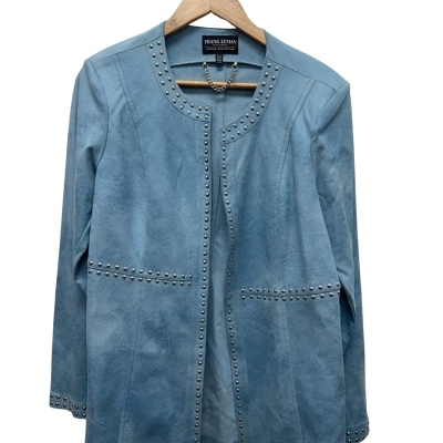 Frank Lyman Womens Size XL Blue Jacket