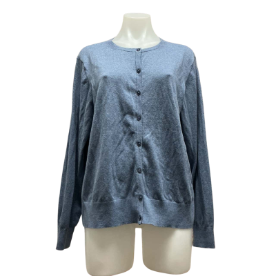 Laura Ashley Womens Size 18 Button-down Cardigan Sky Blue 