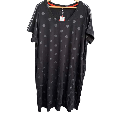 Taking Shape Womens  Size M Active wear Casual Dress / Short Sleeve Dress  Black  / Polka Dot 