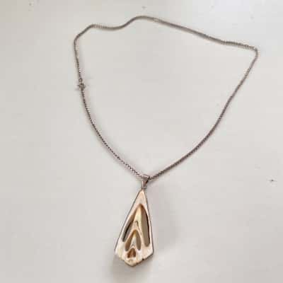 925 Sterling Silver Shell Necklace 