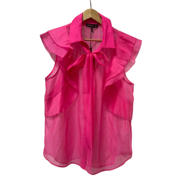 Decjuba Womens Blouse Hot Pink Size 16 BNWT