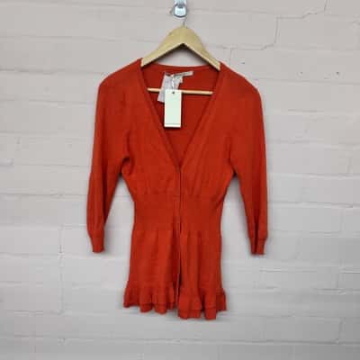 BNWT Laura Ashley Orange Cardigan
