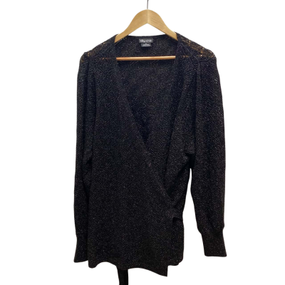 City Chic Womens  Size XL Black  Top