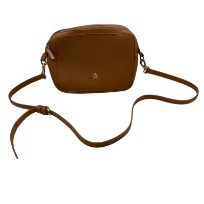 U.S. Polo Assn. Womens 24cm Cross Body Bag Brown HB2