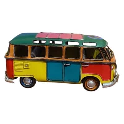 Combi van metal ornament 