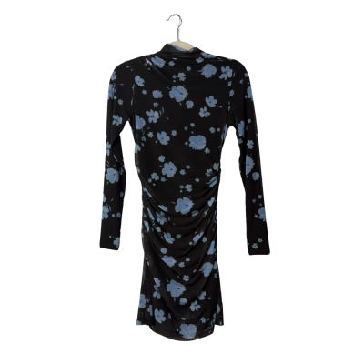 BNWT Witchery Womens Dark Blossom Mesh Mini Long Sleeve Dress Size XXS RRP$179