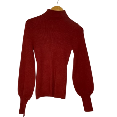 Tokito Womens  Size XS Turtleneck Jumper Maroon 