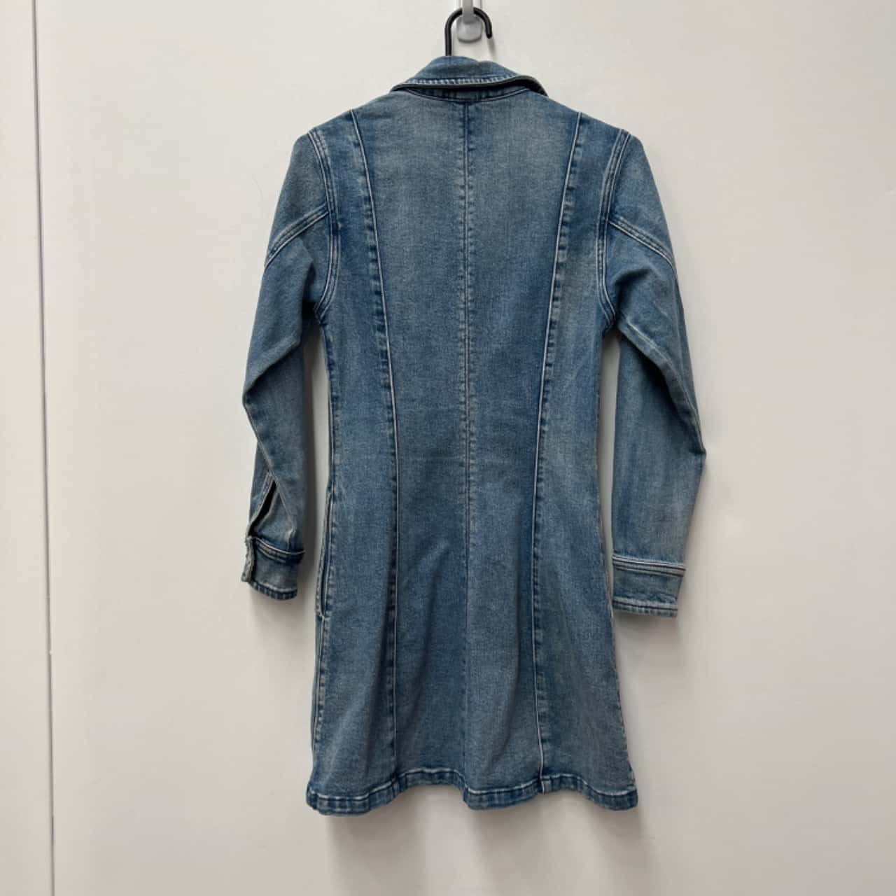 white christmas dresses Kids' Seed Heritage Size 8 Tasseled Cotton Denim Dress – oppspot