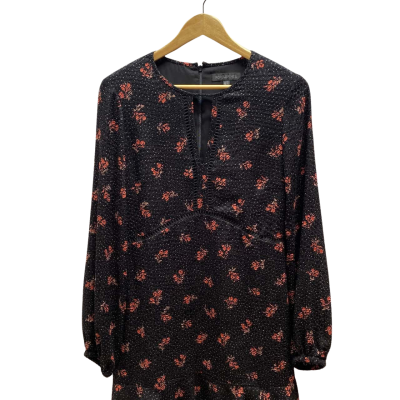 Forever New Womens  Size 12 Black  Floral Dress