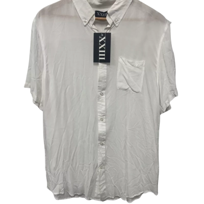 XXI Mens  Size L Short Sleeve Shirt White 