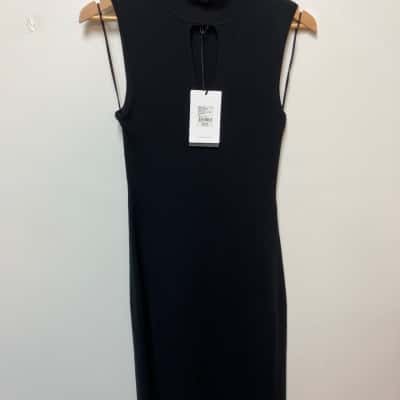 Witchery Womens  Size S Black Keyhole Knit Dress 