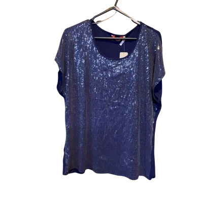 Millers Womens  Size 18 Short Sleeve Top Navy Blue 