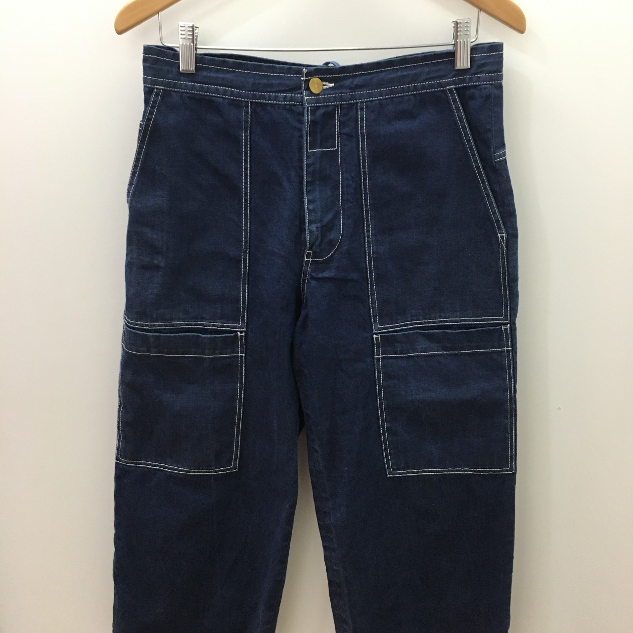 Acne Studios Bla Konst Floragatan 13 Mens 3/4 Denim Wide Leg  