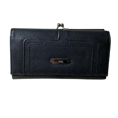 Jag Black Leather Wallet/Purse 