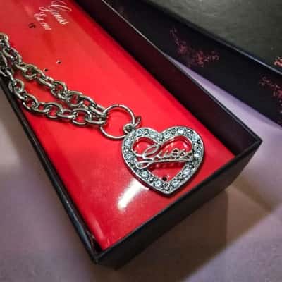 Guess Womens Bracelet Silver heart