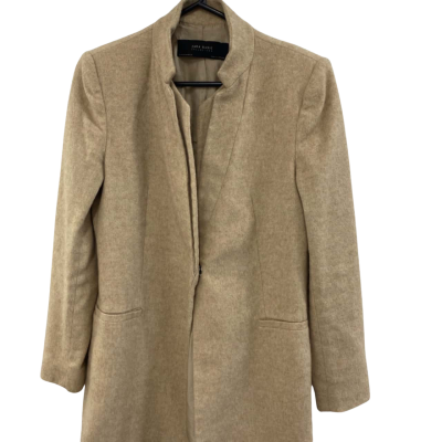 Zara Womens  Size M Winter Jacket Cream / Natural / Nude 