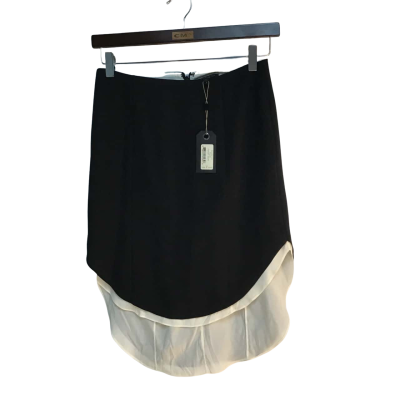 Rag & bone Womens  Size 8 Midi Skirt Black  / White 