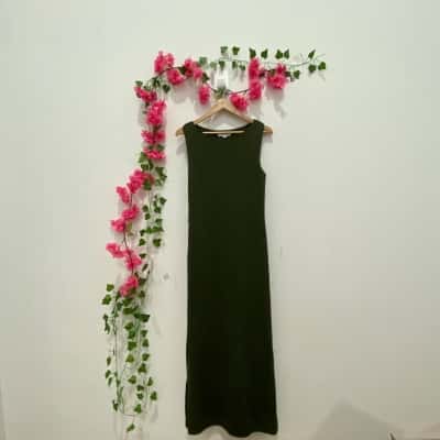 Witchery Womens Size S Maxi Dress Olive 