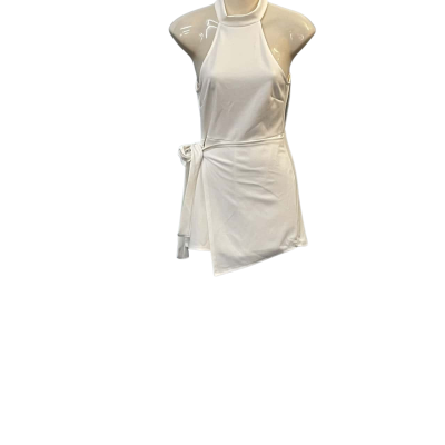 Blue Blush Womens  Size 8 Sleeveless Playsuit White 