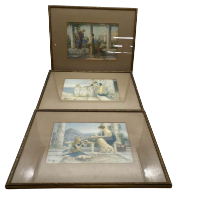 3x Vintage Henry Ryland Prints