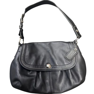 Vintage Coach Womens Shoulder Bag Black  / Cream 