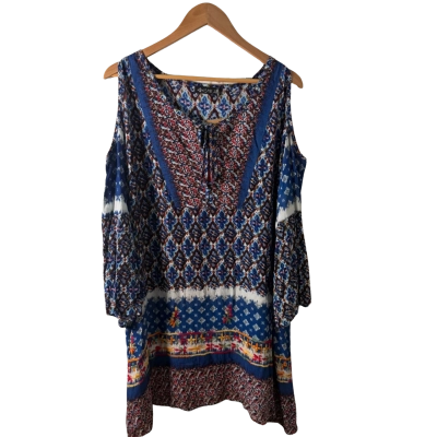 Ishka Womens  Size 18 3/4 Sleeve Top Multicoloured 