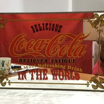 1980’s Vintage Coca Cola Bar Mirror