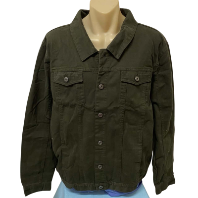 Boohoo Mens  Size XXL (2XL) Denim Shirt/Jacket Green BNWT