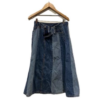 David Lawrence Womens  Size 8 Midi Skirt Blue / Navy Blue 