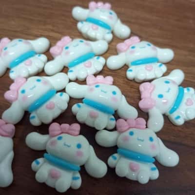 Hello Kitty Cinamoroll Flat Charms x 10